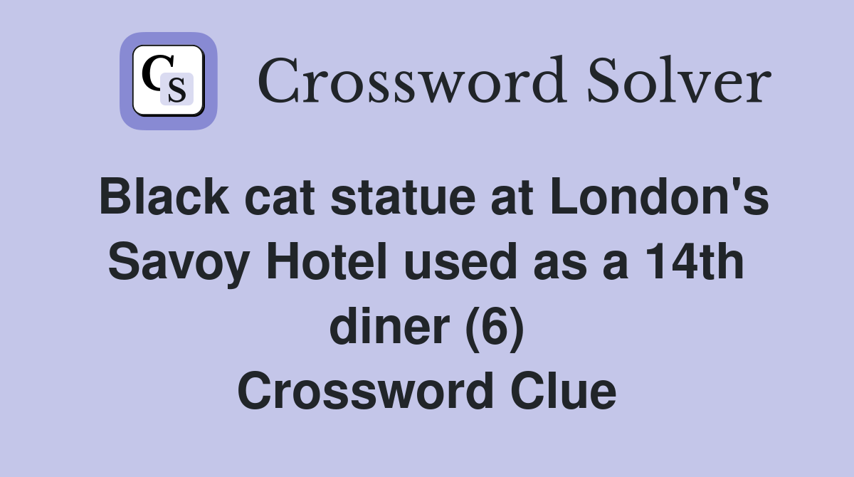 Black cat statue at London's Savoy Hotel used as a 14th diner (6